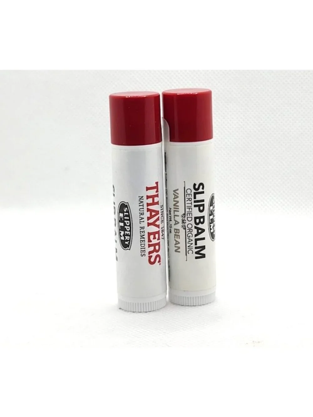 2 Pk Thayers Slippery Elm Slip Balm Organic Lip Balm Orange Grove Vanilla Bean